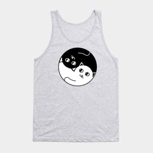 Yin and Yang Cats Tank Top